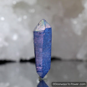 Tanzine Aura Himalayan Quartz Record Keeper Crystal - Rare