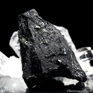 Black Tourmaline Crystal Altar Stone