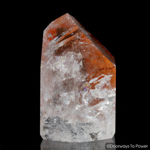 Tangerine Lemurian Quartz Crystal Point