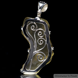 Libyan Desert Glass Gold Tektite Pendant