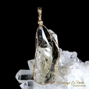 Celestial Gold Andara Crystal Pendant 14k