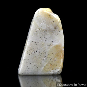 Honey & Cream Azeztulite Crystal Tumbled & Polished