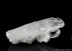 Danburite Twin Quartz Record Keeper Crystal with Rainbows A++