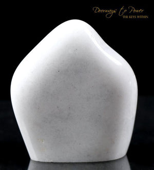 White Azeztulite Crystal Altar Stone
