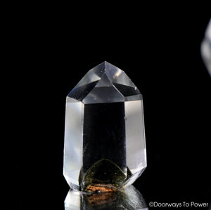 Rare Brookite in Natural Quartz Dow Crystal Point | Synergy 12 Crystal