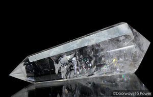 John of God Crystal 12 Sided Vogel Healing Quartz Wand & Devic Temple