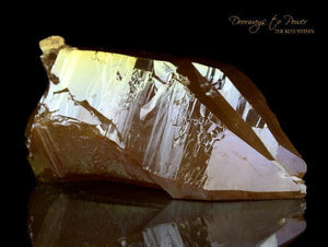 Golden Aura Lemurian Quartz Twin Record Keeper Crystal
