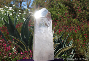 John of God Crystal Point Dow & Devic Temple Master Crystal 'PURE LIGHT' 27 + lbs