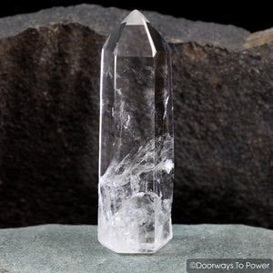 John of God Devic Temple Casa Crystal Crystal Point w/ Rainbows