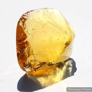 Lemurian Amber Monatomic Andara Crystal