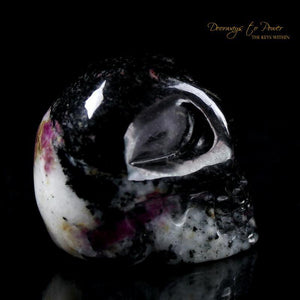 Eudialyte Aegirine Crystal Skull