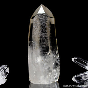Golden Lemurian Seed Quartz Crystal Point & Master Dow Record Keeper
