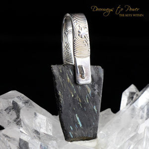 Nuummite Light Language Crystal Pendant