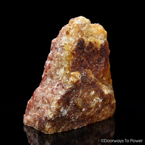 Himalaya Red Gold Azeztulite Crystal Altar Stone Large