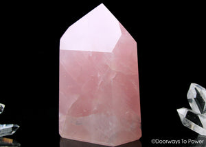 John of God Rose Quartz Master Dow Casa Crystal 'Serenity' Heart Medicine