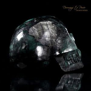 Emerald Akhenaten Elongated Crystal Skull 'Ancient Codes'
