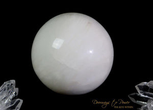 Barite White Light Crystal Sphere