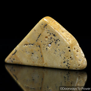 Lemurian Gold Azeztulite Crystal Tumbled & Polished