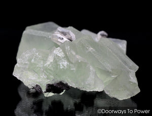 Green Fluorite with Twin Calcite Specimen A ++ Collectors Quality