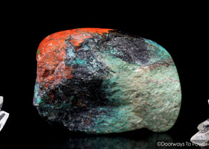 Crimson Cuprite Crystal Altar Stone