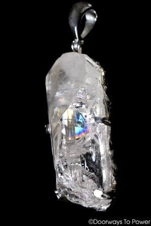 Danburite Crystal Pendant .925 Sterling Silver 'Angelic Healer'
