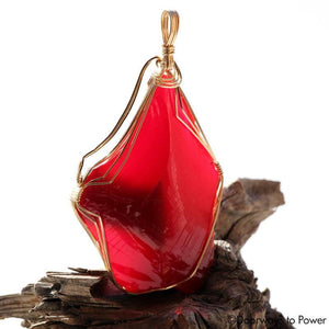 King Solomon Andara Crystal Pendant 14k 'Magic is Sacred'