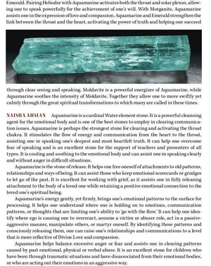 Morganite Danburite & Aquamarine Super Nova Crystal Pendant