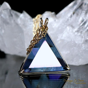 Tanzine Aura Star of David Vogel Crystal Pendant 14k