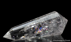 John of God Crystal 12 Sided Vogel Healing Quartz Wand & Devic Temple