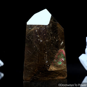 John of God Crystal Smoky Quartz Casa Crystal Golden Rutiles & Rainbows
