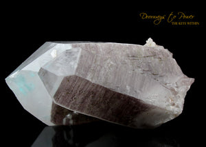 Ajoite Fine Twin Quartz Crystal XL 'Museum Quality'