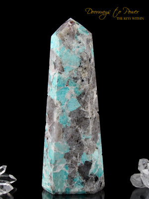 Amazonite Temple Heart Master Dow Crystal Altar Stone