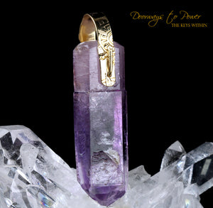 Amethyst Light Language Pendant Record Keeper™ 14k