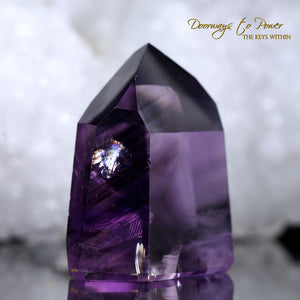 Amethyst Phantom Temple Heart Dow Quartz Crystal Point