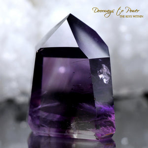 Amethyst Phantom Temple Heart Dow Quartz Crystal Point