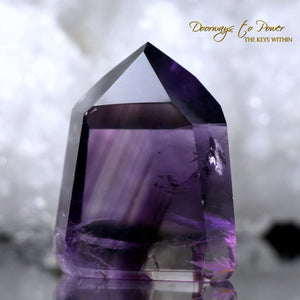 Amethyst Phantom Temple Heart Dow Quartz Crystal Point