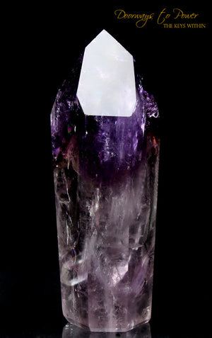 Amethyst Quartz Crystal Point Devic Temple Heart Master Dow