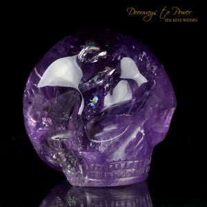 Amethyst Rainbow Magical Child Crystal Skull