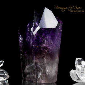 Amethyst Tantric Twin Quartz Crystal Point