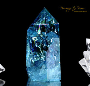 Aqua Aura Quartz Manifest Isis Crystal Point