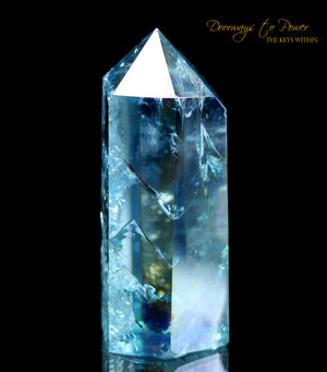 Aqua Aura Quartz Manifest Spirit Isis Crystal Point