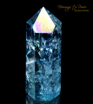 Aqua Aura Quartz Manifest Spirit Isis Crystal Point