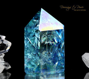 Aqua Aura Quartz Portal Time link Crystal
