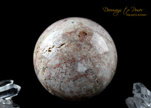 Cinnazez Azeztulite Gemstone Sphere 3.5"
