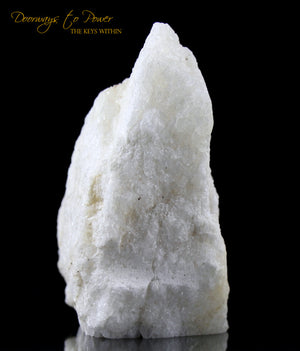 White Azeztulite Crystal Altar Stone Azozeo Activated