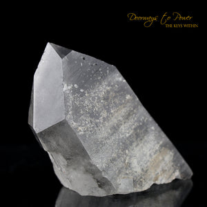 Black Phantom Lemurian Record Keeper Quartz Crystal 'The Protector'