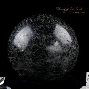 Black Tourmaline Quartz Sphere