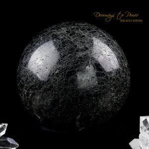 Black Tourmaline Quartz Sphere