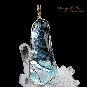 Andara Crystal Pendant in 14k gold