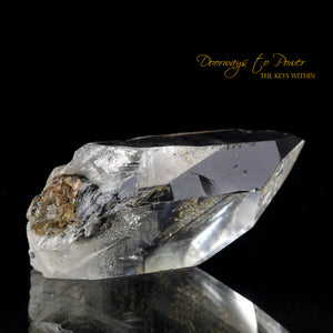 Brookite Manifestation Quartz Point with Record Keeper